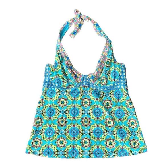Swim Systems Tankini Top 34DD Halter Tankini NWT - Picture 1 of 5